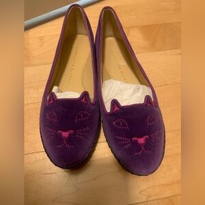 Charlotte Olympia Purple Espadrilles